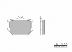 Plaquettes de frein organique carbone céramique Brembo 07YA0309 | YAMAHA