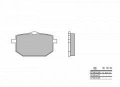 Plaquettes de frein organique carbone céramique Brembo 07YA1809 | TENERE XTZ 600, TT 600