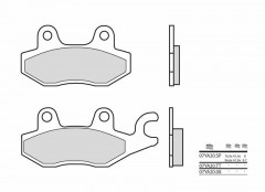 Plaquettes de frein organique carbone céramique Brembo 07YA2008 | RT, SM, SX, 125