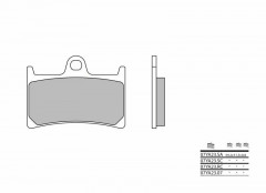 Plaquettes de frein organique carbone céramique Brembo 07YA2307 | YAMAHA