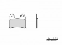 Plaquettes de frein organique carbone céramique marque Brembo 07GR5804