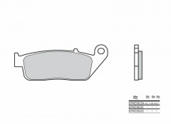 Plaquettes de frein organique carbone céramique marque Brembo 07HO3005