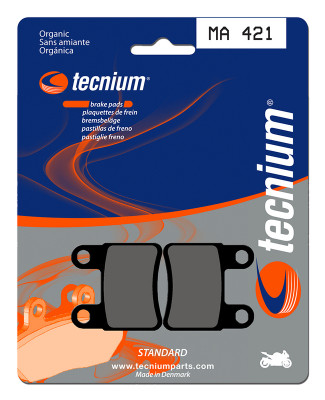 Plaquettes de frein organique Tecnium : MA421 | Quad KYMCO MAXXER I SE 450