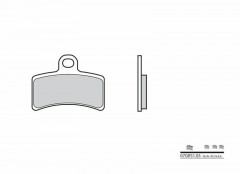 Plaquettes de frein organiques Brembo 07GR5105 en carbone céramique. | GAS GAS