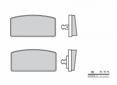 Plaquettes de frein organiques Brembo 07GR5915 en carbone céramique | BMW