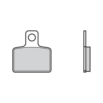 Plaquettes de frein organiques marque Brembo 07GR48 04 en carbone céramique