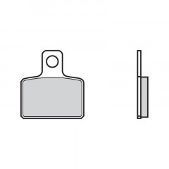 Plaquettes de frein organiques marque Brembo 07GR48 04 en carbone céramique