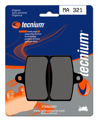 Plaquettes de frein organiques marque Tecnium : MA321 | Compatible Mécaboite, Moto, Motocross
