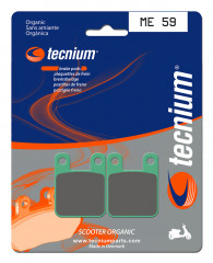 Plaquettes de frein organiques marque Tecnium : Référence ME59 | Compatible Scooter et Moto