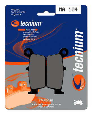 Plaquettes de frein organiques marque Tecnium, Référence MA104 | Compatible Motocross, Moto