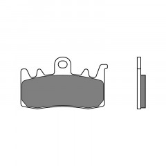 Plaquettes de frein organiques originales Brembo 07BB3884 en métal fritté