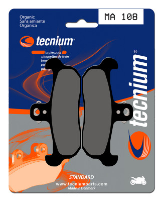 Plaquettes de frein organiques Tecnium - Référence MA108 | APRILIA, GILERA, CAGIVA, HM