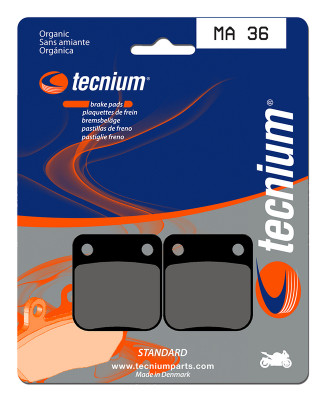 Plaquettes de frein organiques Tecnium : MA36 | HONDA, KAWASAKI, SUZUKI, DAELIM, MASH