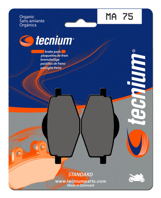 Plaquettes de frein organiques Tecnium : MA75 | Maxiscooter, Moto, Motocross MBK, YAMAHA, GILERA