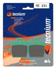 Plaquettes de frein organiques Tecnium : ME231 | NITRO 50, STUNT 50, AEROX YQ 50