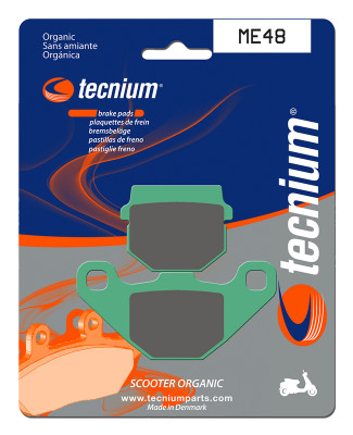 Plaquettes de frein organiques Tecnium : ME48 | PEUGEOT, GILERA, MALAGUTI, HM