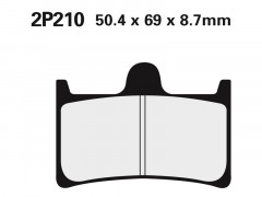 Plaquettes de frein semi-métalliques marque Nissin : 2P-210NS | Moto YAMAHA
