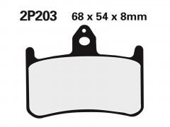 Plaquettes de frein semi-métalliques marque Nissin 2P-203NS | Moto HONDA