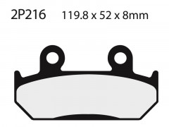 Plaquettes de frein semi-métalliques marque Nissin 2P-216NS | Moto HONDA