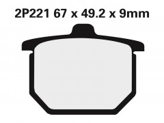 Plaquettes de frein semi-métalliques marque Nissin 2P-221NS | Moto HONDA