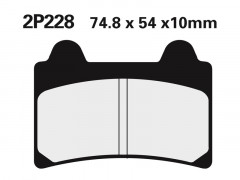 Plaquettes de frein semi-métalliques marque Nissin 2P-228NS | Moto YAMAHA