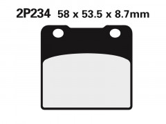 Plaquettes de frein semi-métalliques marque Nissin 2P-234NS | Moto SUZUKI