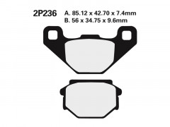 Plaquettes de frein semi-métalliques marque Nissin 2P-236NS | Moto, Motocross, Maxiscooter