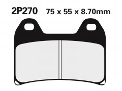 Plaquettes de frein semi-métalliques marque Nissin 2P-270NS | Compatible Moto, Motocross