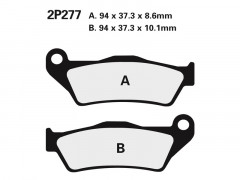 Plaquettes de frein semi-métalliques marque Nissin 2P-277NS | Moto BMW