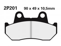 Plaquettes de frein semi-métalliques Nissin 2P-201NS | Moto HONDA