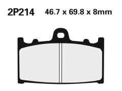 Plaquettes de frein semi-métalliques Nissin 2P-214NS | Compatible Moto