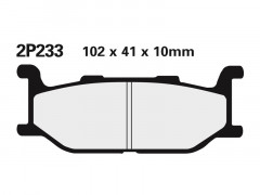 Plaquettes de frein semi-métalliques Nissin 2P-233NS | Moto YAMAHA
