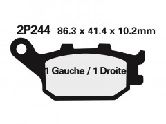 Plaquettes de frein semi-métalliques Nissin 2P-244NS | HONDA, KAWASAKI, SUZUKI, YAMAHA