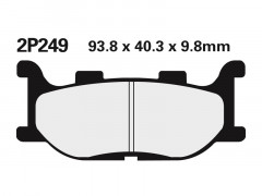 Plaquettes de frein semi-métalliques Nissin 2P-249NS | Moto YAMAHA, MZ