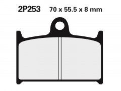 Plaquettes de frein semi-métalliques Nissin 2P-253NS | Moto SUZUKI, TRIUMPH