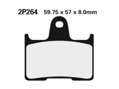 Plaquettes de frein semi-métalliques Nissin 2P-264NS | Compatible Moto
