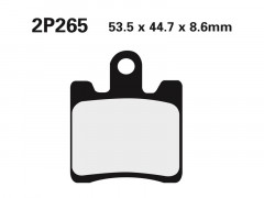 Plaquettes de frein semi-métalliques Nissin 2P-265NS | Moto TRIUMPH, YAMAHA