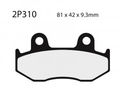Plaquettes de frein semi-métalliques Nissin 2P-310NS pour Maxiscooter | BURGMAN AN 250, AN 400