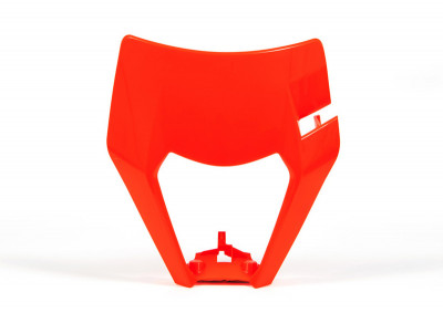 Plaque phare plastique orange fluo Racetech | Motocross KTM