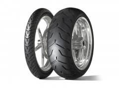 Pneu D408 F WWW Flancs Blancs Larges 130/90 B 16 M/C indices 67H TL Custom DUNLOP | Moto