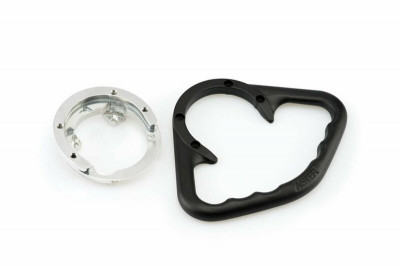 Poignée de réservoir marque A-Sider Black Edition 4 vis couleur noir Kawasaki