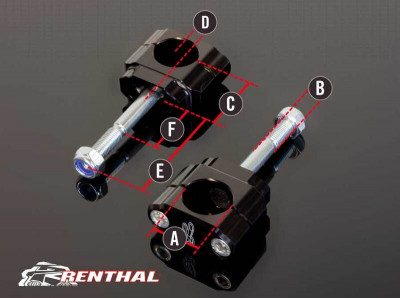 Pontets de guidon Ø36mm Fatbar®36 Renthal | Motocross, Moto KTM, HUSQVARNA