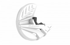Protection de bas de fourche et disque blanc Polisport | HONDA CRF R 250, HONDA CRF R 450
