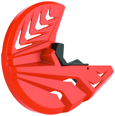 Protection de disque de frein et fourche avant Polisport, couleur orange. | KTM, HUSQVARNA
