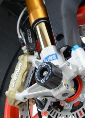Kit tampons de protection de fouche noir R&G | Moto APRILIA