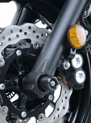 Kit tampons de protection de fouche noir R&G | YAMAHA XSR 700