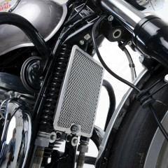 Protection de radiateur d'huile noir R&G | CONTINENTAL GT 650, INTERCEPTOR 650