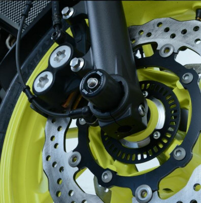 Kit tampons de protection de fouche noir R&G | YAMAHA MT-07 ABS 700