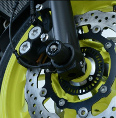 Kit tampons de protection de fouche noir R&G | YAMAHA MT-07 ABS 700