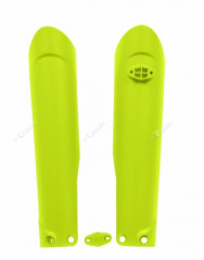 Protections de fourche jaune fluo Racetech | Motocross KTM